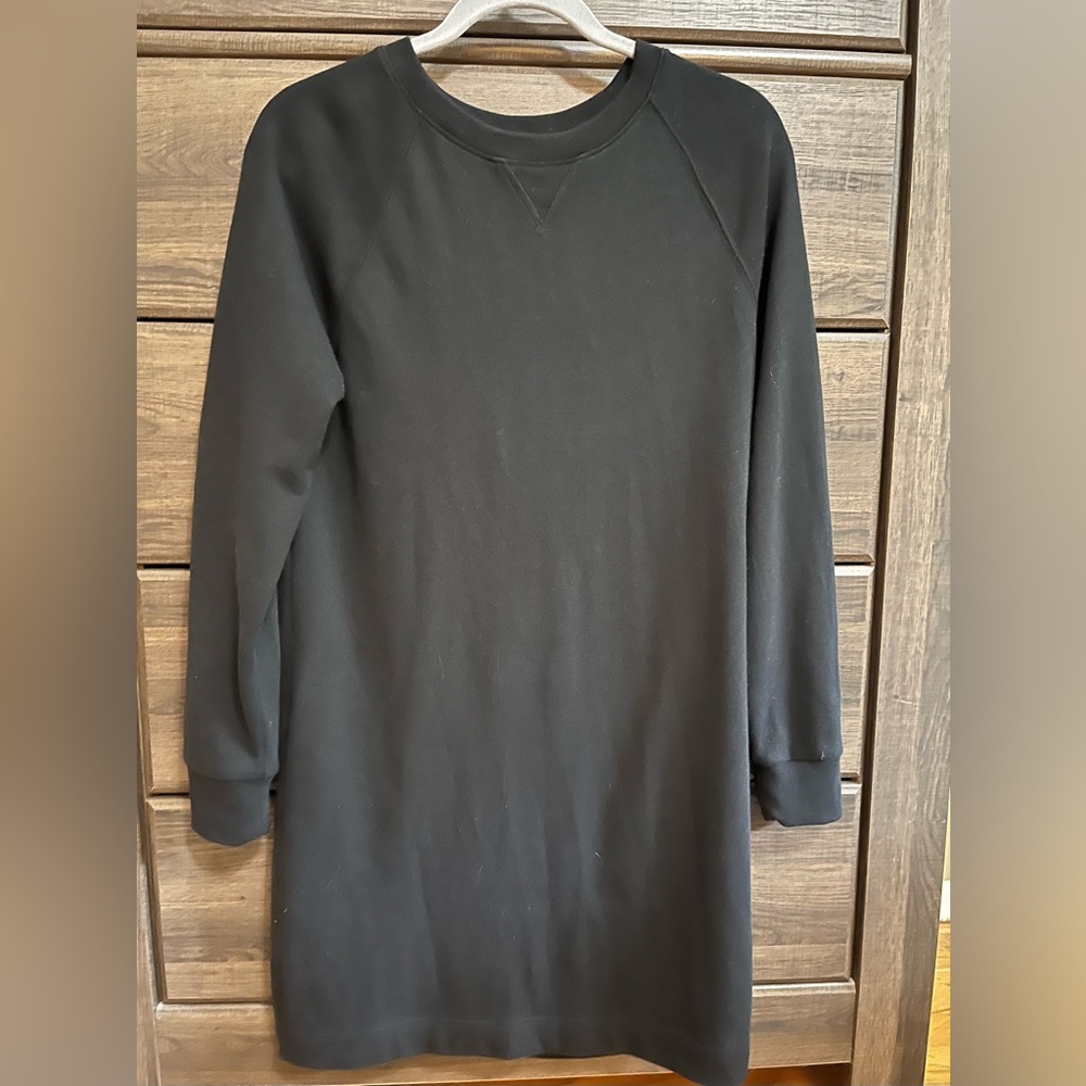 Gap black sweatshirt dress XS